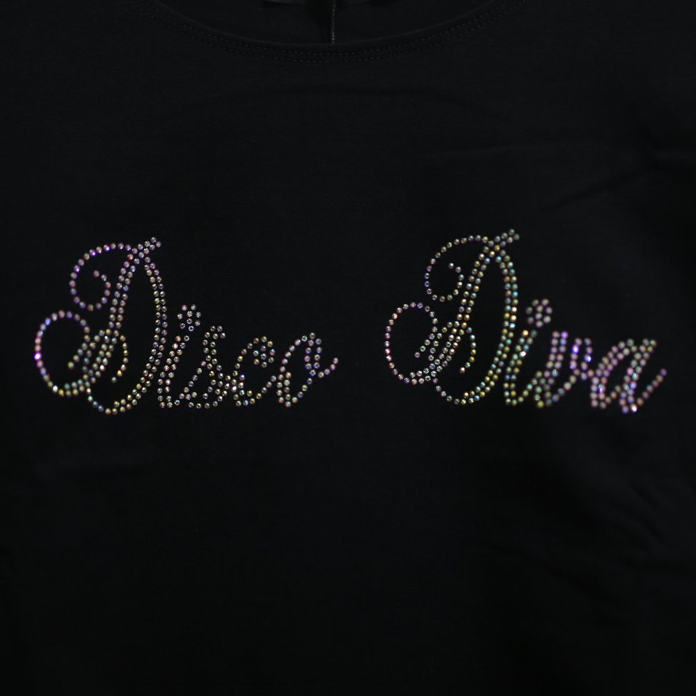 NWT Cropped Rhinestone Top from Dolls Kill. - Picture 3 of 6
